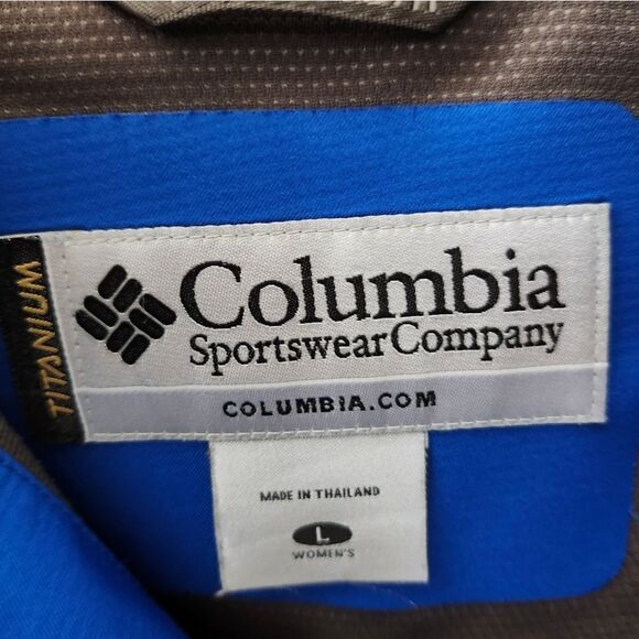 Columbia Titanium Blue/gray Full-zip Womens Coat Jacket Sz Lg - Picture 12 of 12